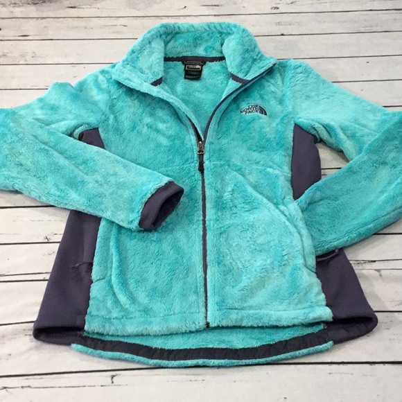 The North Face Jackets Coats Womens Small The North Face Fuzzy Light Green Poshmark